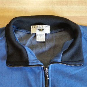 Expressions Blue Rugby Sweatshirt - Size Medium